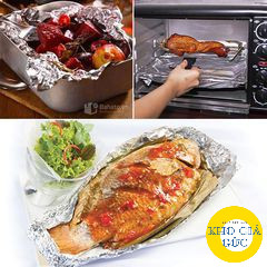 (Combo 3 Cuộn) CUỘN GIẤY BẠC NƯỚNG ALU (size 30cm x 5m)