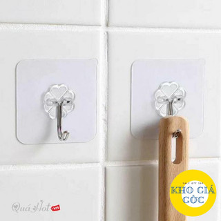 Combo 40 Móc Trong ,Móc Treo Đồ Đa Năng Dán Tường ( Trong Suốt )