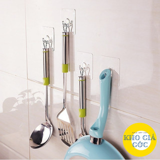 Combo 40 Móc Trong ,Móc Treo Đồ Đa Năng Dán Tường ( Trong Suốt )