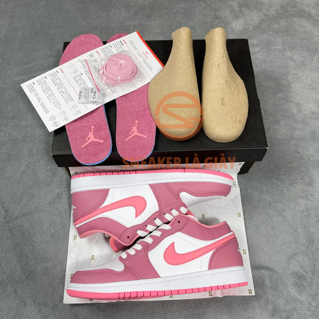 Giày Air Jordan 1 Low Desert Berry 553560-616 - BẢN CAO CẤP