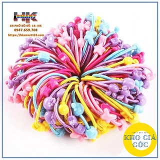 Túi 50 Dây Buộc Tóc Nhiều Màu