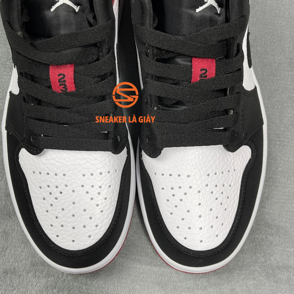 Giày sneaker Jordan 1 Low Black Toe - Bản Đẹp Fullbox