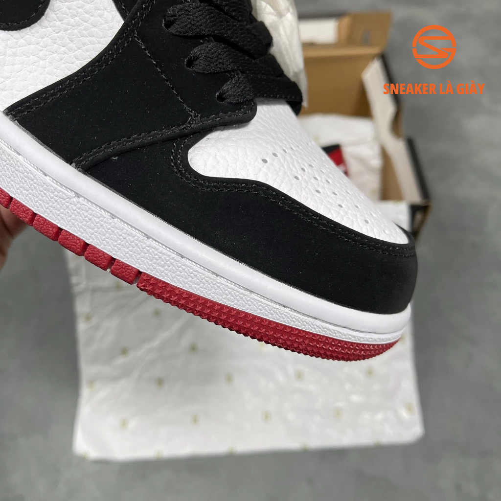 Giày sneaker Jordan 1 Low Black Toe - Bản Đẹp Fullbox