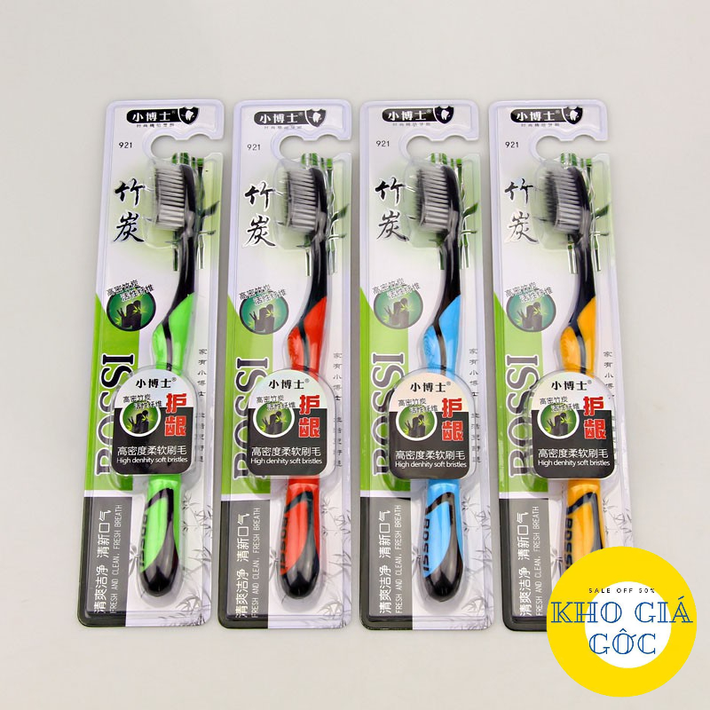 Bàn Chải Đánh Răng Bossi Than Tre Hoạt Tính Hàn Quốc