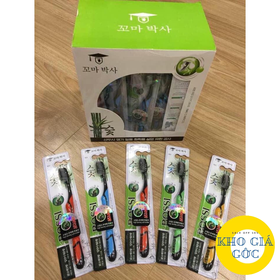 Bàn Chải Đánh Răng Bossi Than Tre Hoạt Tính Hàn Quốc