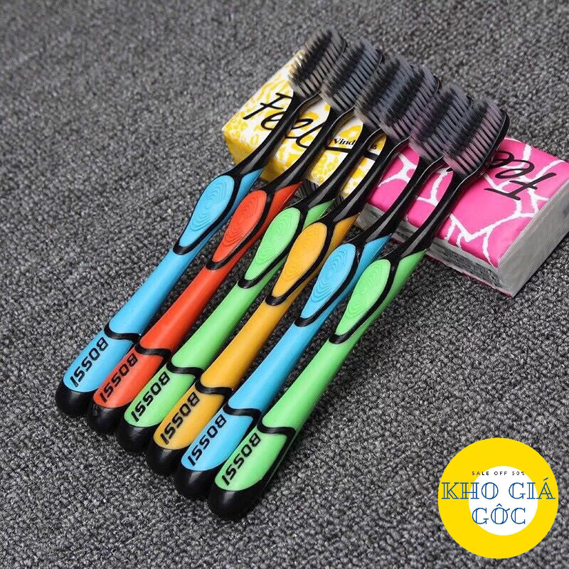 Bàn Chải Đánh Răng Bossi Than Tre Hoạt Tính Hàn Quốc