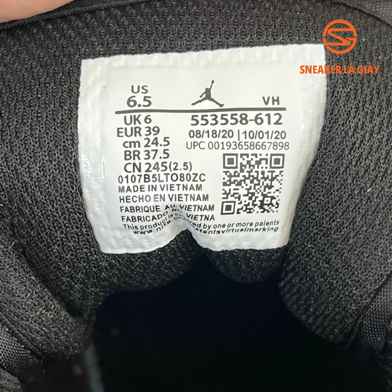 Giày Air Jordan 1 Low Bred Toe - Bản Cao Cấp Fullbox