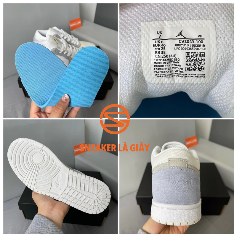 Giày Air Jordan 1 Low Paris - Bản Cao Cấp Fullbox