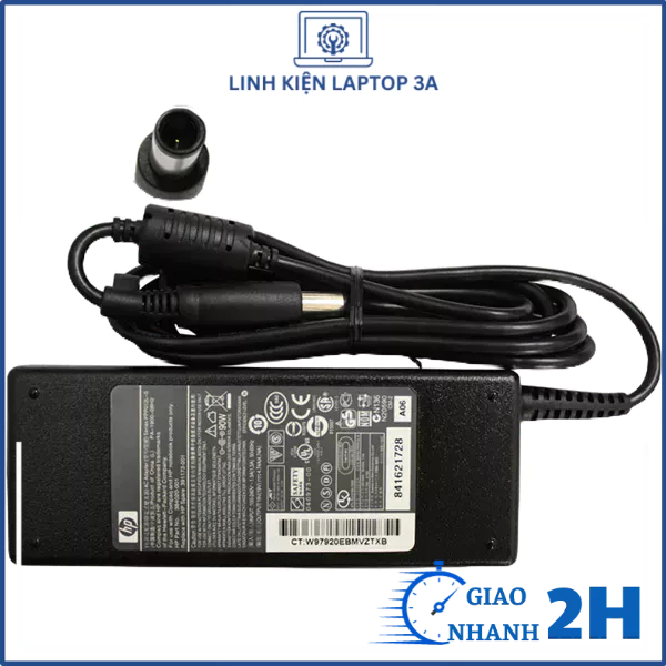 Sạc Laptop HP 19V - 4.74A   chân kim to 7.4mm cho HP 8460 8470 8560P 8570P 7.4mm