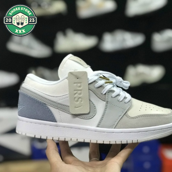 Giày Jordan Cổ Thấp Các Màu, Jordan 1 Paris, Giày JD1 Cam Đen Hàng Đẹp Full Box