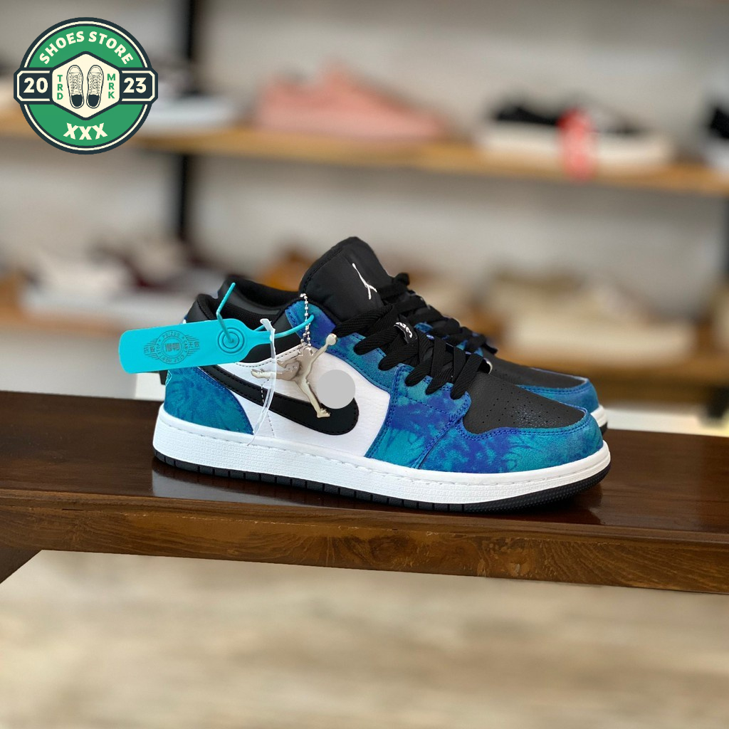 Giày Jordan Cổ Thấp Các Màu, Jordan 1 Paris, Giày JD1 Cam Đen Hàng Đẹp Full Box