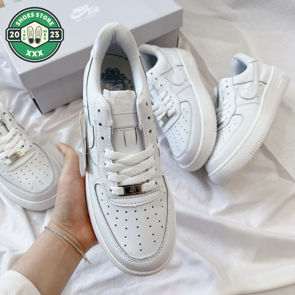 Giày AF1 trăng quốc dân _ Giày thể thao Air Force 1 White Full cân mọi outfit