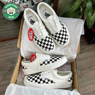 Giày Vans dây buộc, Giày Vans caro slip on nam nữ bản đẹp unisex Full box
