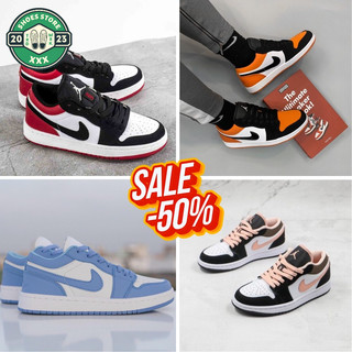 Giày thể thao JD1 thấp, Giày sneaker air Jodan 1 low đỏ cổ thấp nam nữ Full Box