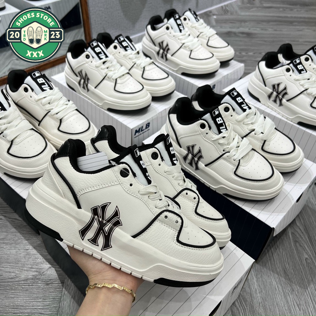 Giày Thể Thao MLB Chunky Liner Xanh Lá, Giày MLB Chunky Liner White Black 2023