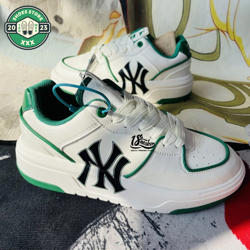 Giày Thể Thao MLB Chunky Liner Xanh Lá, Giày MLB Chunky Liner White Black 2023