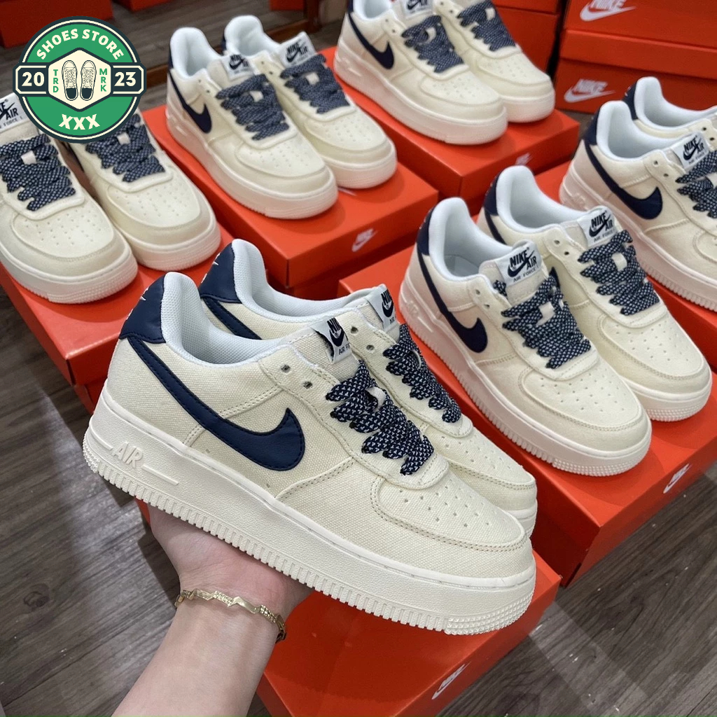 Giày AF1 Dây Thừng, Giày AIR FORCE 1 Canvas Bản Mới 2023 Cao Cấp Full Nam Nữ