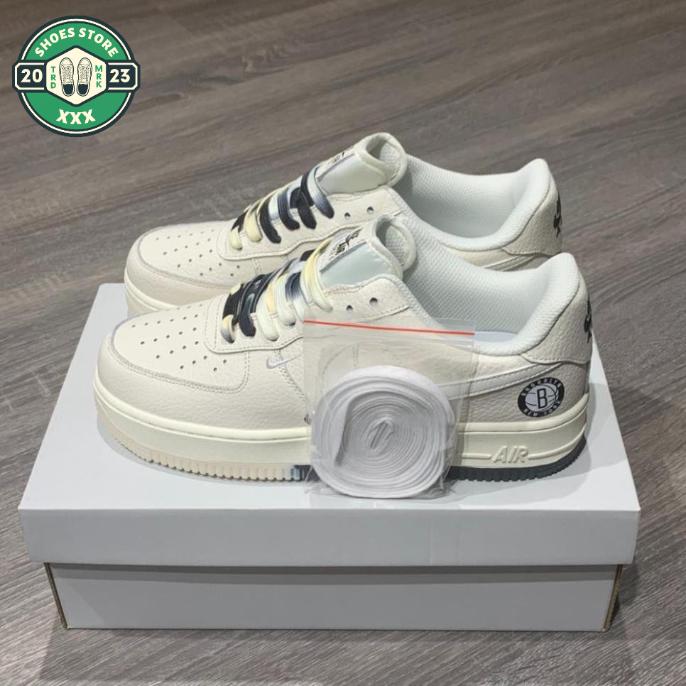 Giày Air Force 1 Brooklyn, Giày AF1 Âm Dương đế 2 màu đen trắng phối đồ nam nữ