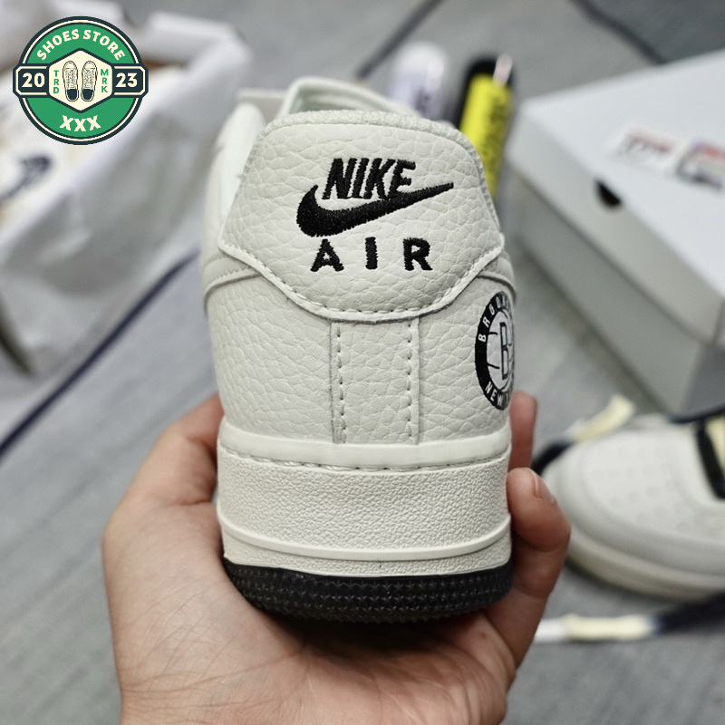 Giày Air Force 1 Brooklyn, Giày AF1 Âm Dương đế 2 màu đen trắng phối đồ nam nữ