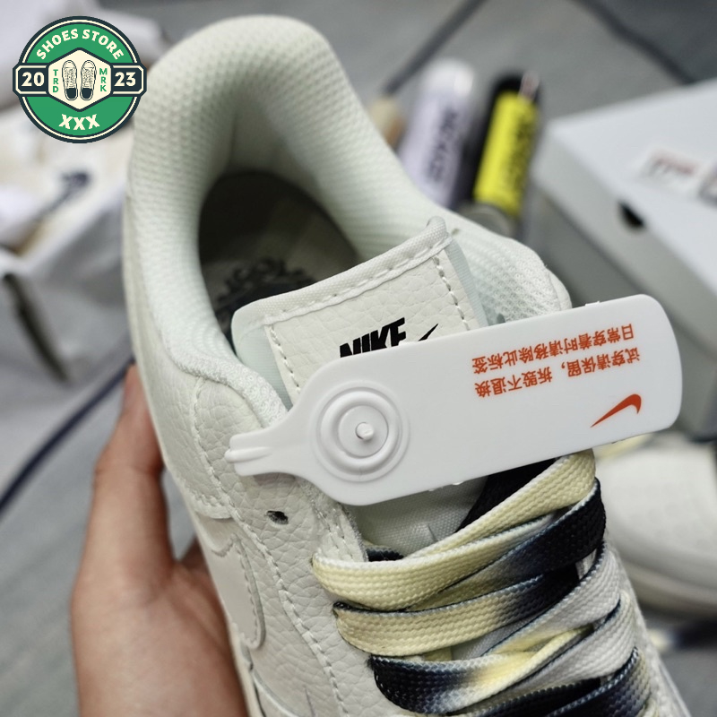 Giày Air Force 1 Brooklyn, Giày AF1 Âm Dương đế 2 màu đen trắng phối đồ nam nữ