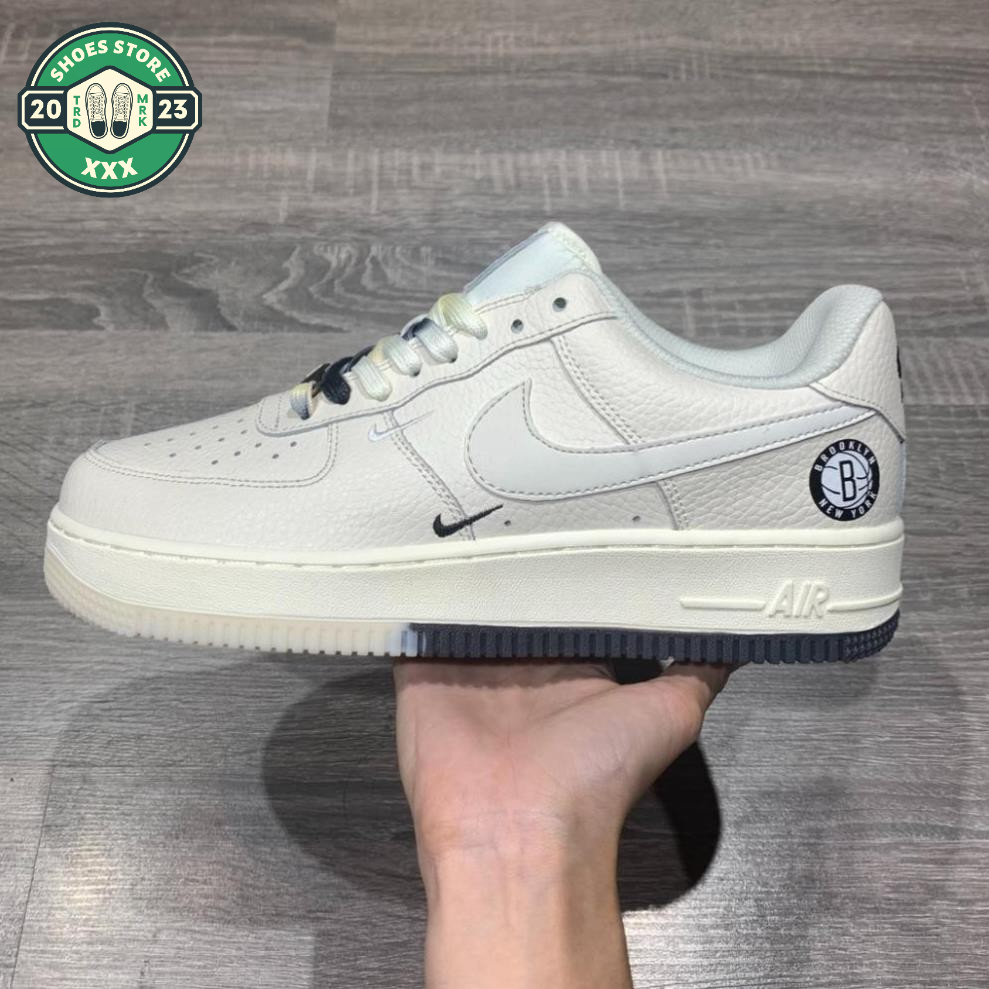 Giày Air Force 1 Brooklyn, Giày AF1 Âm Dương đế 2 màu đen trắng phối đồ nam nữ