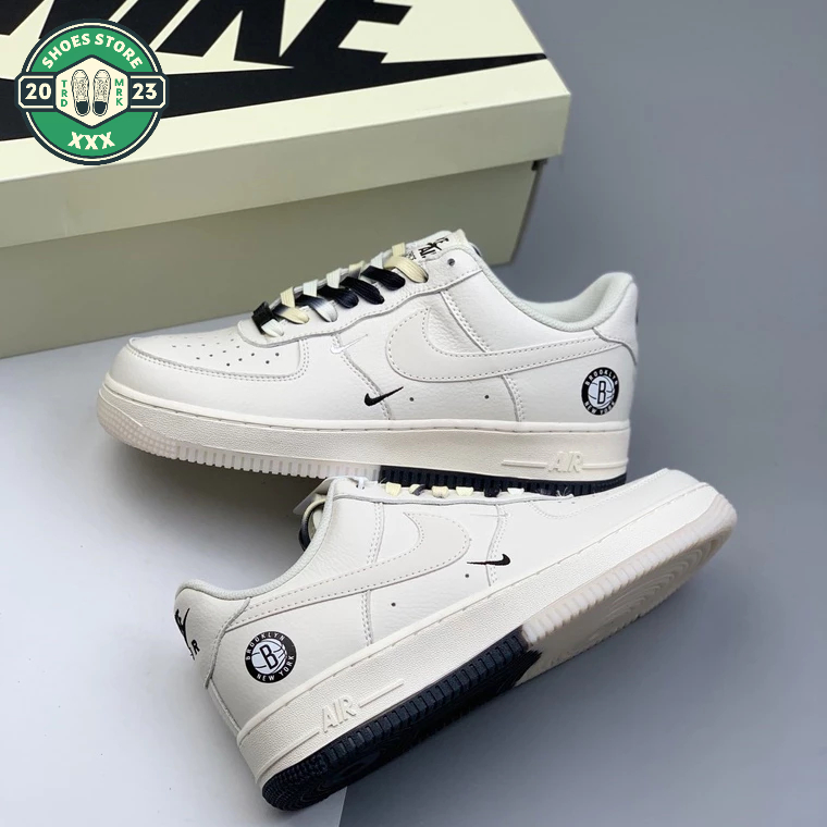 Giày Air Force 1 Brooklyn, Giày AF1 Âm Dương đế 2 màu đen trắng phối đồ nam nữ