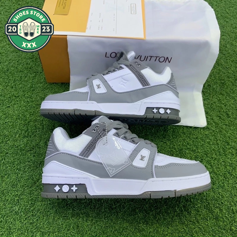 Giày LV trainer Xám cổ thấp_ Giày thể thao LV Grey Low mới nhất hot trend Full Box