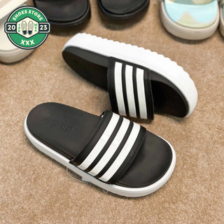 Dép bánh mì nữ đế cao_Dép quai ngang Adidas adilette platform cao su siêu êm Full Box