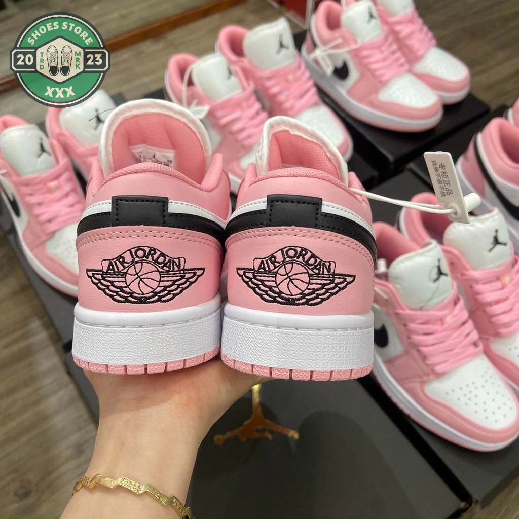 Giày Jordan Hồng Cổ Thấp, Giày Thể Thao Jordan Pink Quartz Thời Trang Hàng Đẹp