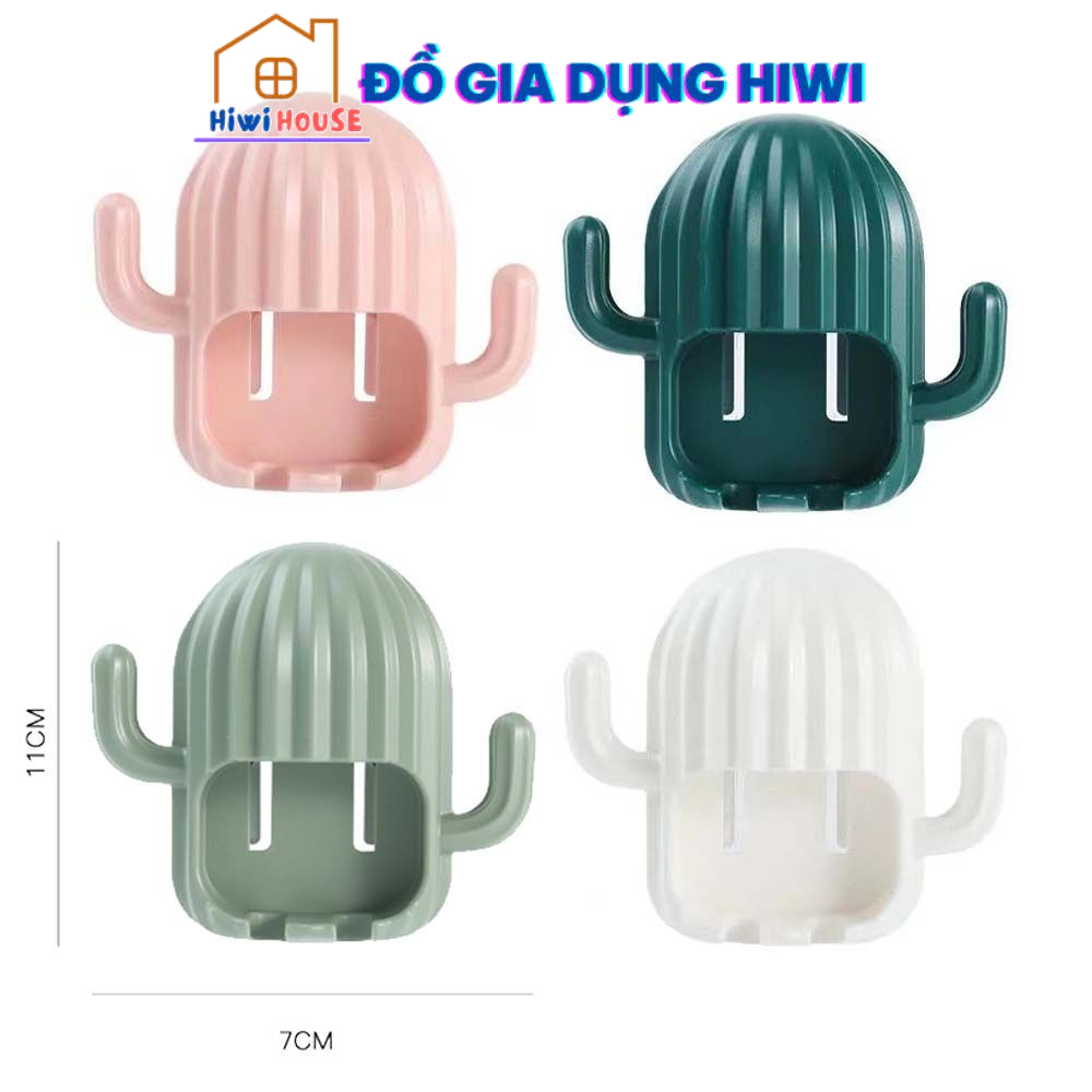 Gía treo bàn chải gắn tường cây hình XƯƠNG RỒNG siêu dễ thương