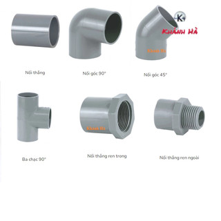 Phi 21 cút chếch tê măng sông nối ren ...Tiền Phong