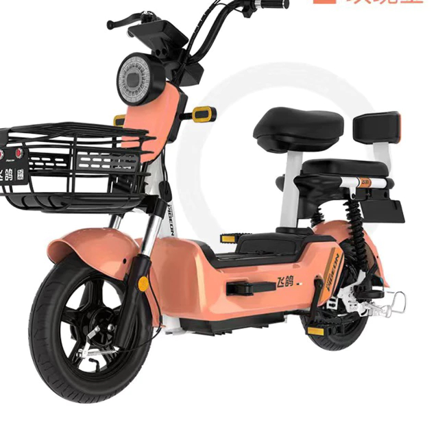 Xe đạp điện sẵn màu hồng