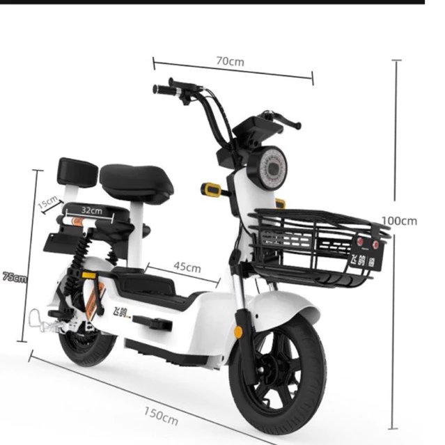 Xe đạp điện sẵn màu hồng