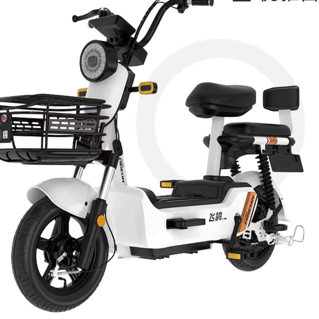 Xe đạp điện sẵn màu hồng