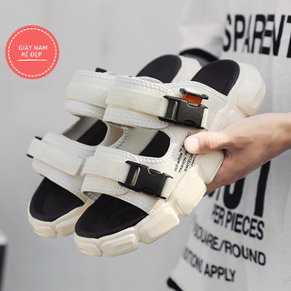 Giầy Sandal Nam OFF Đế Cao - dép quai hậu nam học sinh quai ngang Mẫu Mới