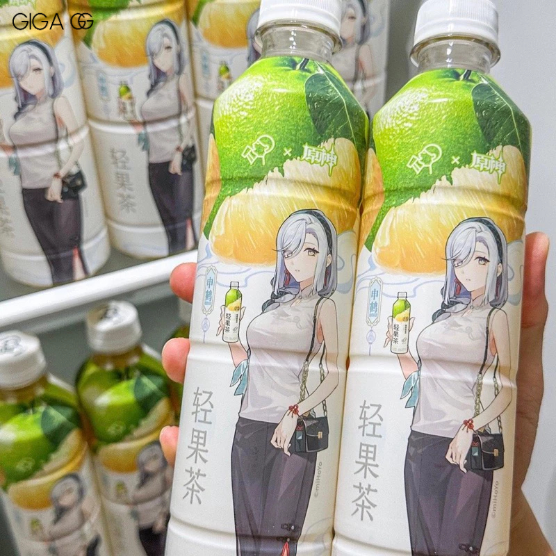 Trà Đóng Chai Genshin Impact x HEYTEA Nhân Vật Ganyu Shenhe 450ml