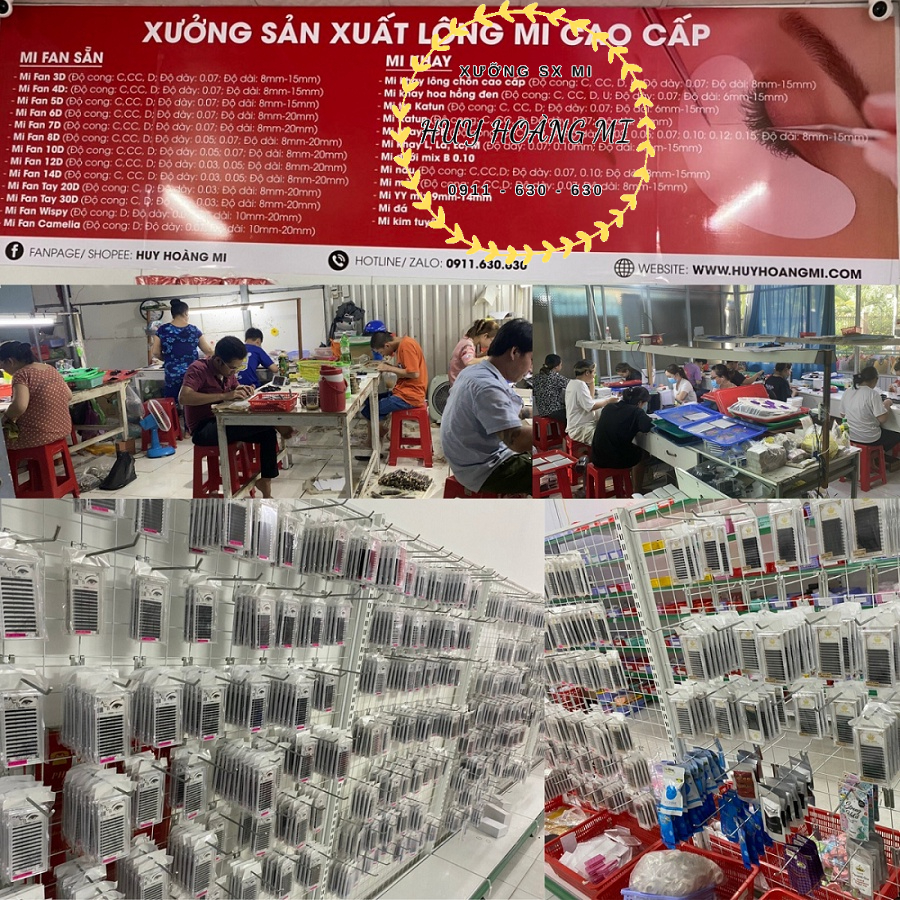 Mi khay Lông Chồn_Mix size 9-14 mm_Cong J_B_C_CC_D_U_LD_LI_Dày 0.03-0.05-0.07-0.10-0.12_Huy hoàng Mi