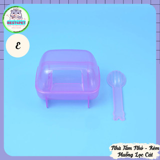 Nhà Tắm tặng kèm muỗng lọc cát Cho Hamster Nhỏ 🐹