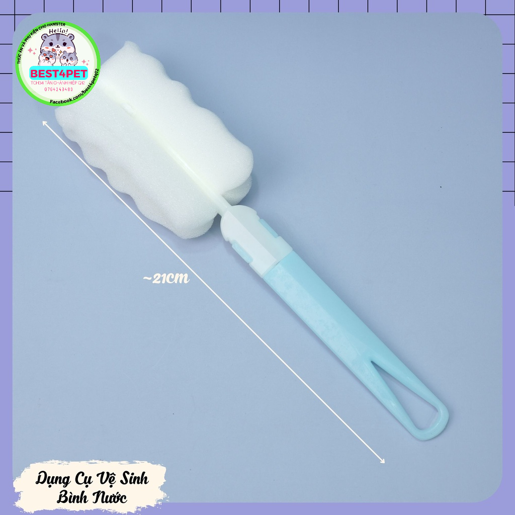 Dụng Cụ Vệ Sinh Bình Nước Hamster - Màu Ngẫu Nhiên