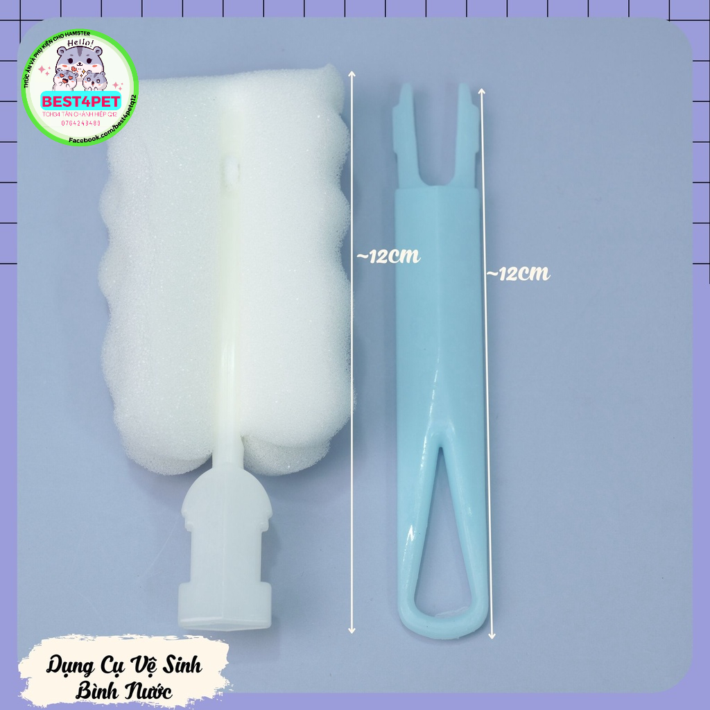 Dụng Cụ Vệ Sinh Bình Nước Hamster - Màu Ngẫu Nhiên