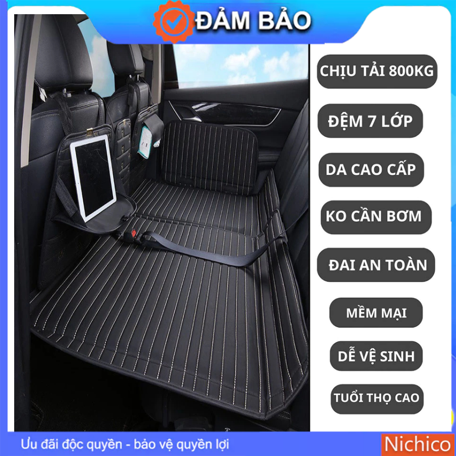 Đệm ô tô ghế sau công nghệ mới 7 lớp siêu chịu tải, Nệm ô tô không cần bơm hơi dạng treo siêu bền dày dặn