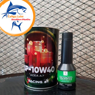 [TẶNG KÈM SỐC]NHỚT SP racing 1L cho xe máy, nhớt SP racing lon 1L nhớt cao cấp tổng hợp 100% tặng kèm súc động cơ MAXI.