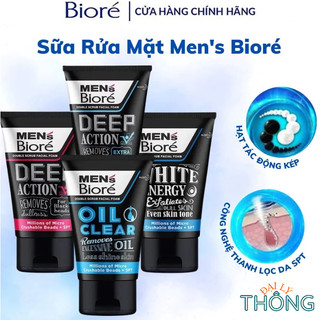 Sữa rửa mặt nam biore mens 100g / srm nam mờ thâm mụn