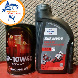 Nhớt fuchs sikolene 10W401L, mua nhớt fuchs 10w40 1L hoặc nhớt SP nhớt tổng hợp xin sò.