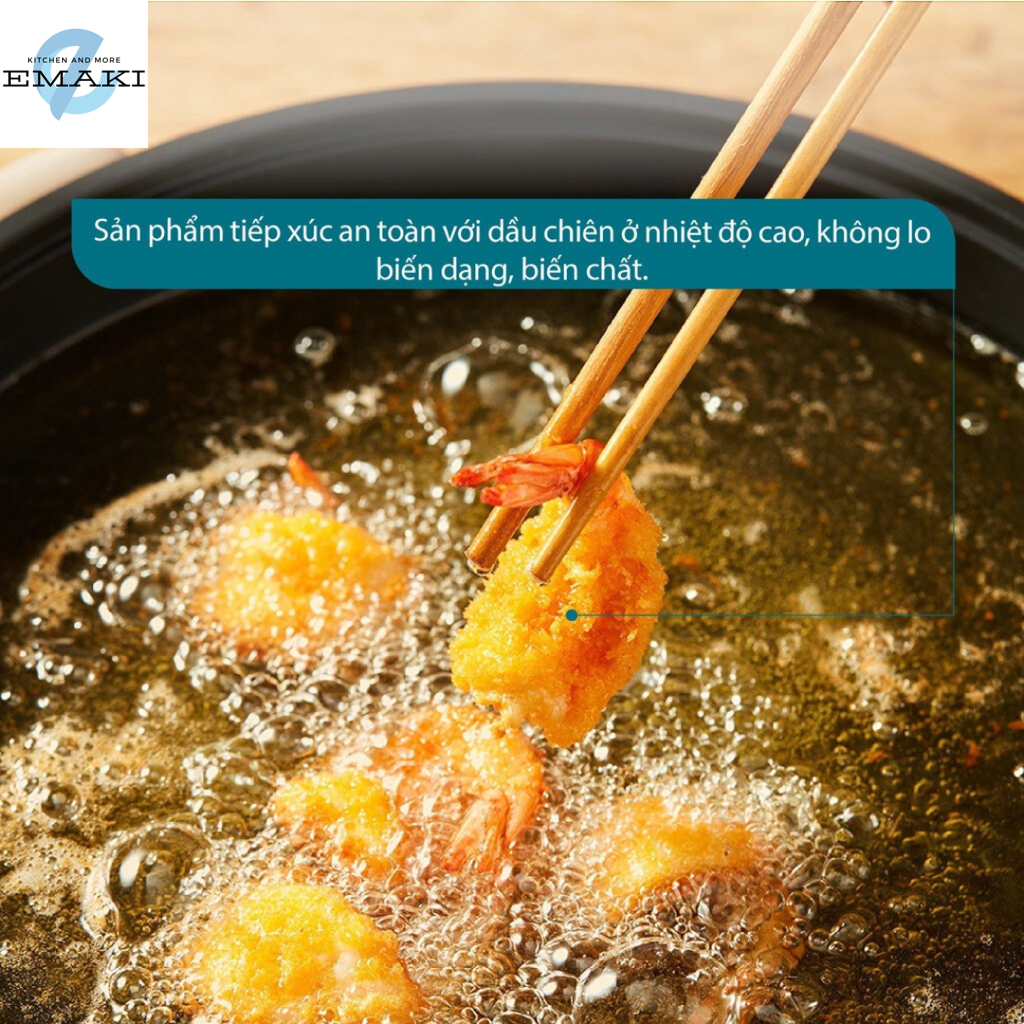 Bộ ĐŨA TRE xuất khẩu Nhật KOKUSAI 5 đôi 22.5cm NDCK - Đũa ăn cơm, Tre tự nhiên, không BPA, kháng khuẩn - Emaki Vietnam