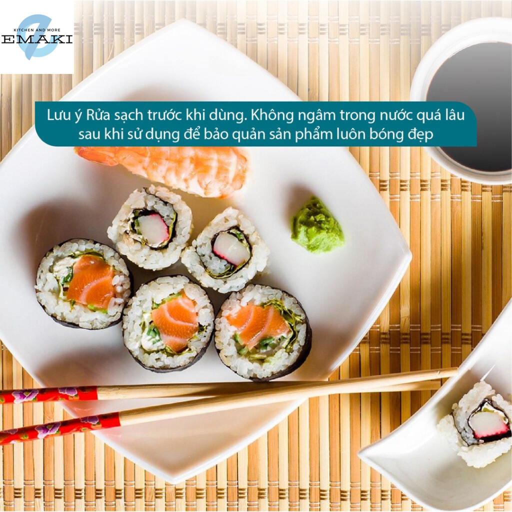 Bộ ĐŨA TRE xuất khẩu Nhật KOKUSAI 5 đôi 22.5cm NDCK - Đũa ăn cơm, Tre tự nhiên, không BPA, kháng khuẩn - Emaki Vietnam