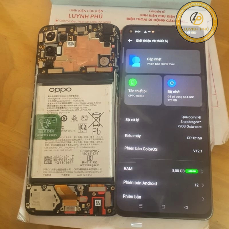 Màn hình oppo reno 5 4g 5g reno 6 realme GT neo zin và oled