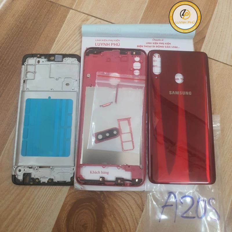 Vỏ samsung A20s có khay sim khung sườn