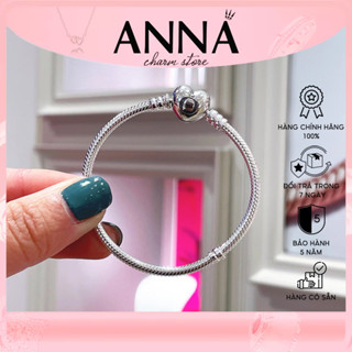 Vòng Pandora Moments với khóa trái tim - Lắc tay Pandora Authentic hàng chính hãng, đủ bill, Fullbox, thẻ tag