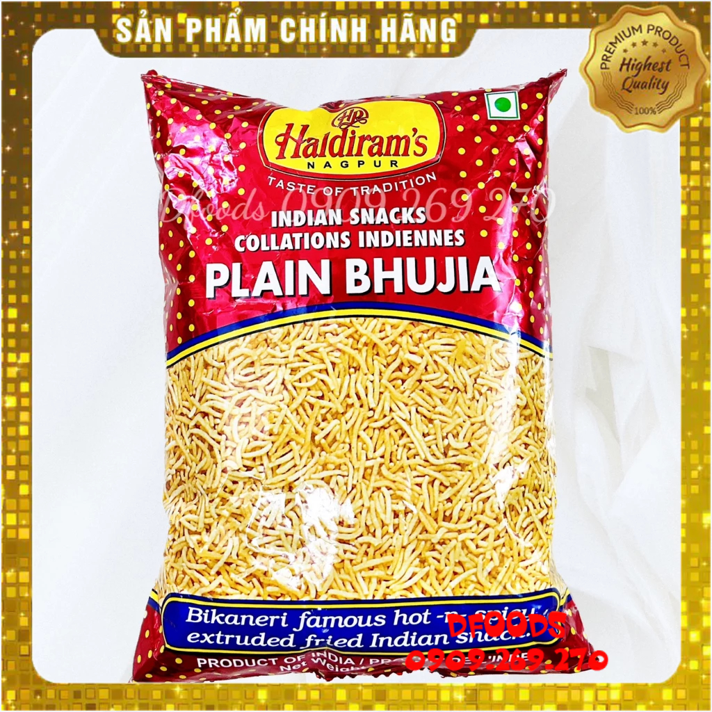SNACK HALDIRAM'S ALOO BHUJIA, BOONDI, MIXTURE, MOONG DAL